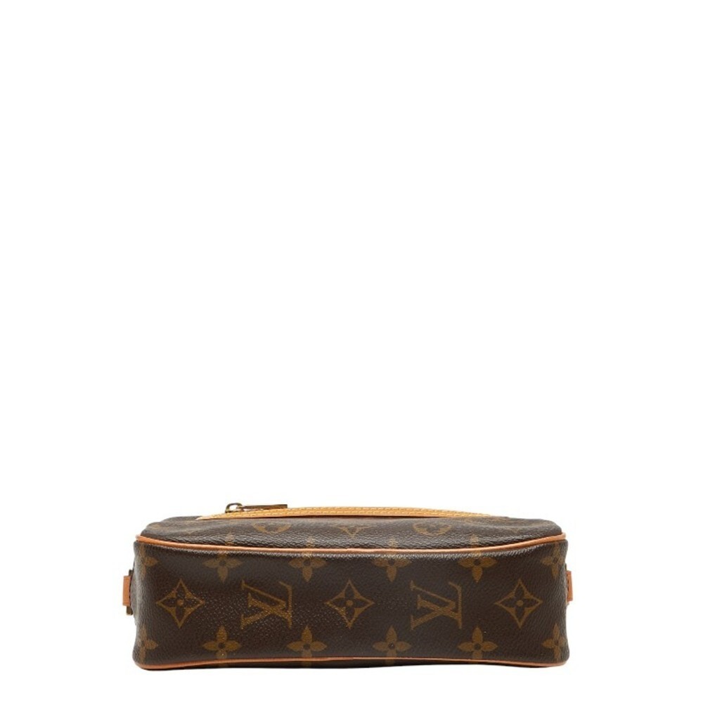 LOUIS VUITTON Brown Monogram Leather Pochette Shoulder Bag - Picture 3 of 12